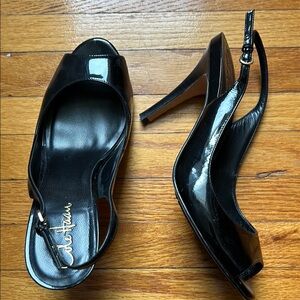 Elegant Black Slingback Heels